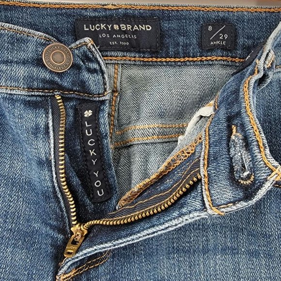 Lucky Brand Jeans Easy Rider Ankle Size 8 Inseam 32 - Picture 4 of 8